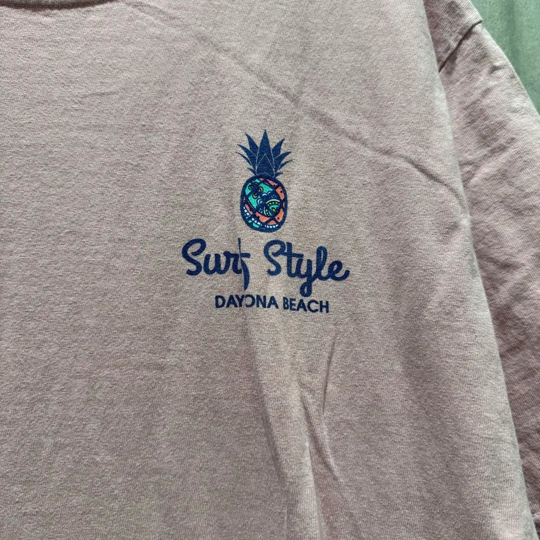 [Free Shipping] USA used clothes Gildan Guildan Pineapple Print T -shirt