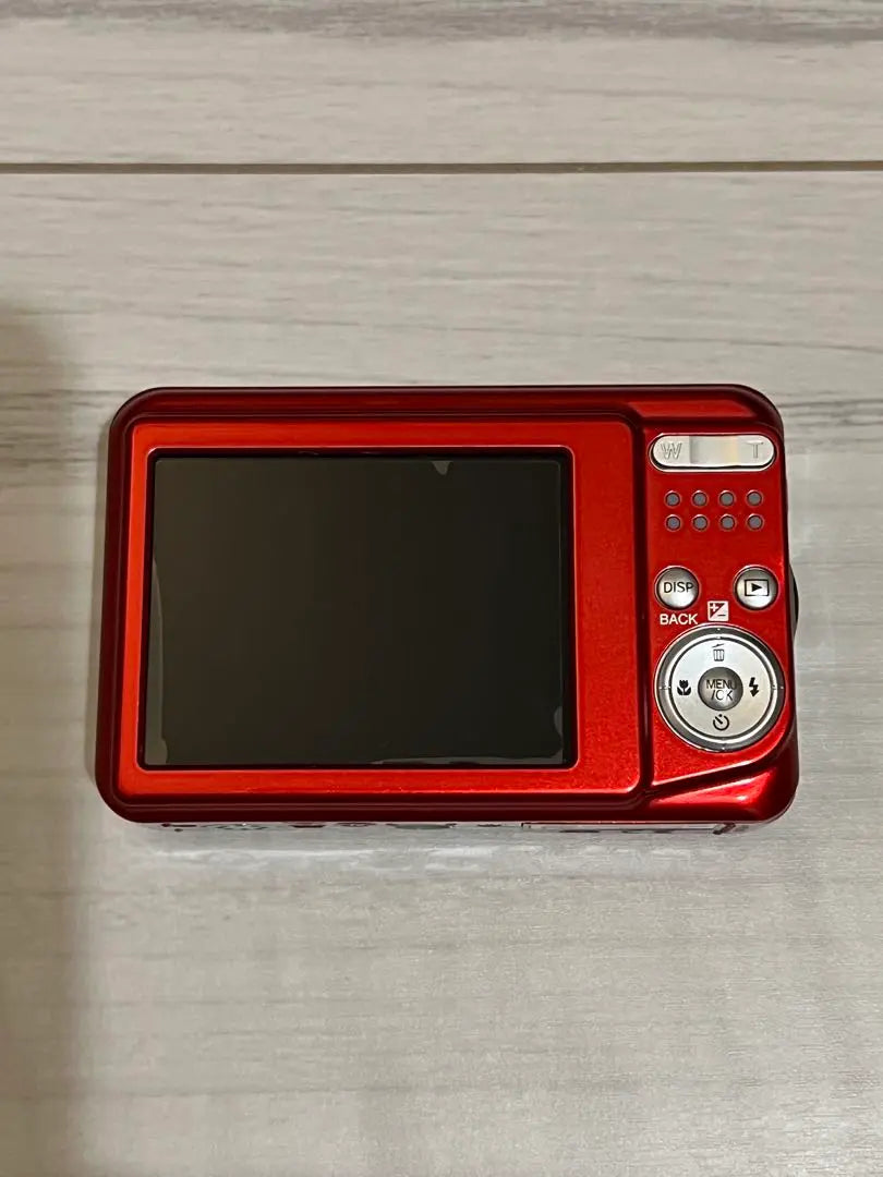 [Good condition] FUJIFILM AX600 with SD card, digital camera, red, box included