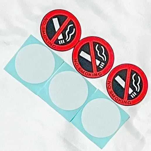 Non-smoking NO SMOKING Sticker 3D [3 pieces] Tobacco Car Rubber Rubber