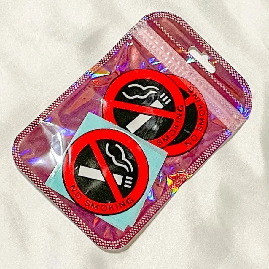 Non-smoking NO SMOKING Sticker 3D [3 pieces] Tobacco Car Rubber Rubber