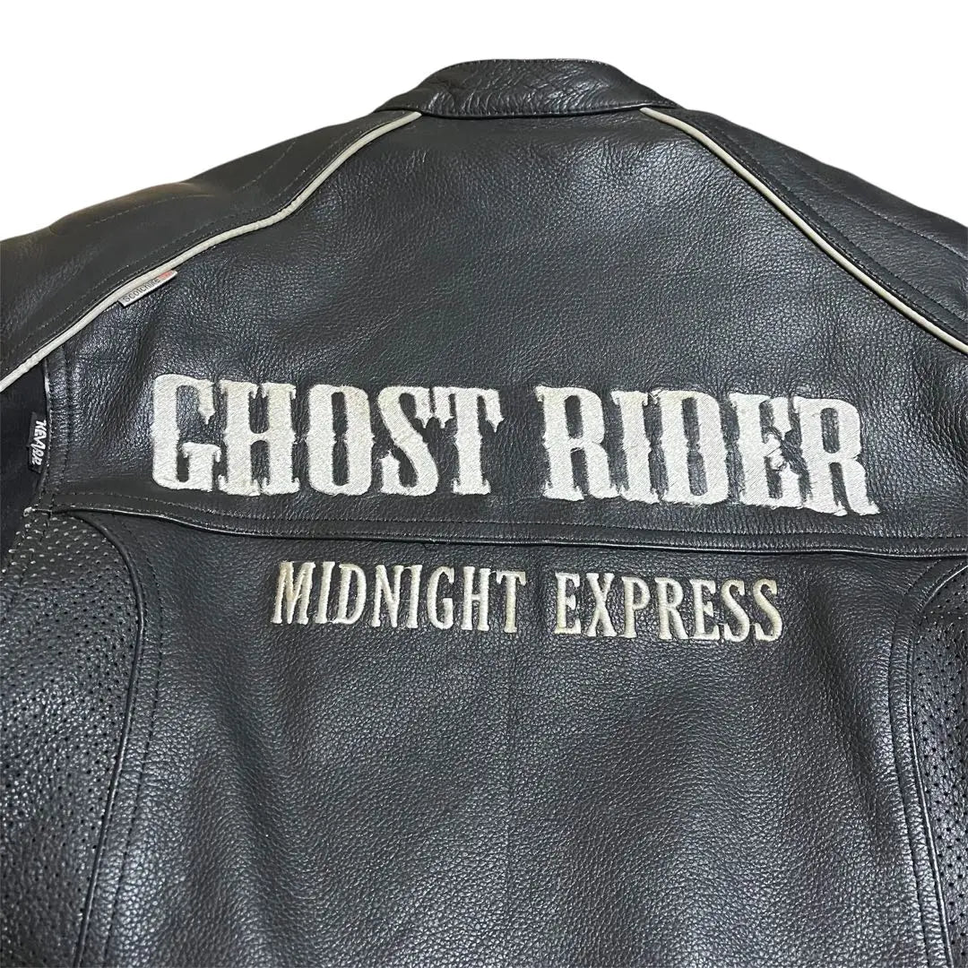 GHOST RIDER Single Rider Cowhide Leather with Pads L Size | GHOST RIDER シングルライダース カウハイドレザー パット有 Lサイズ