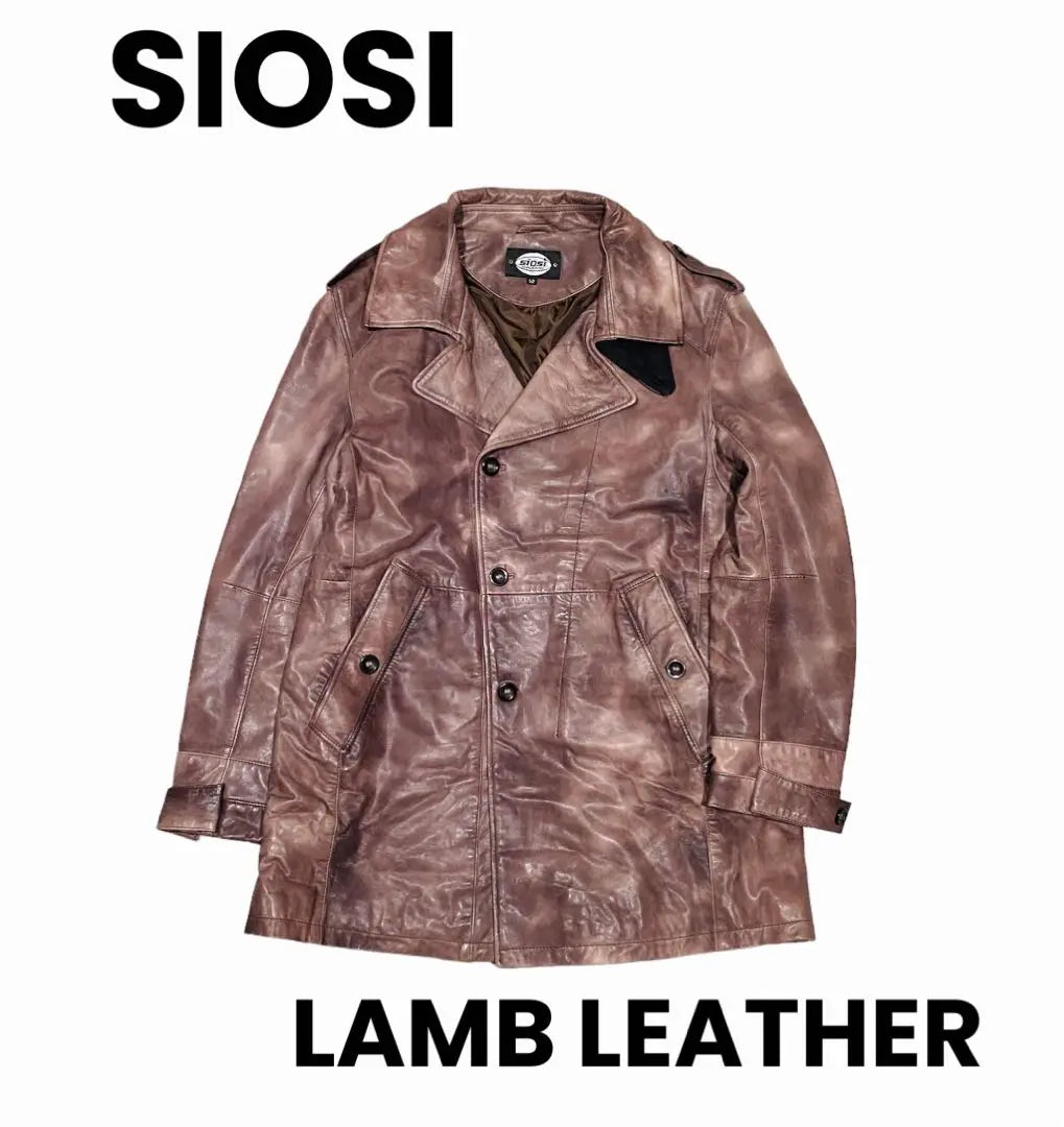 SIOSI Lamb Leather Half Coat Carlos Ibanez