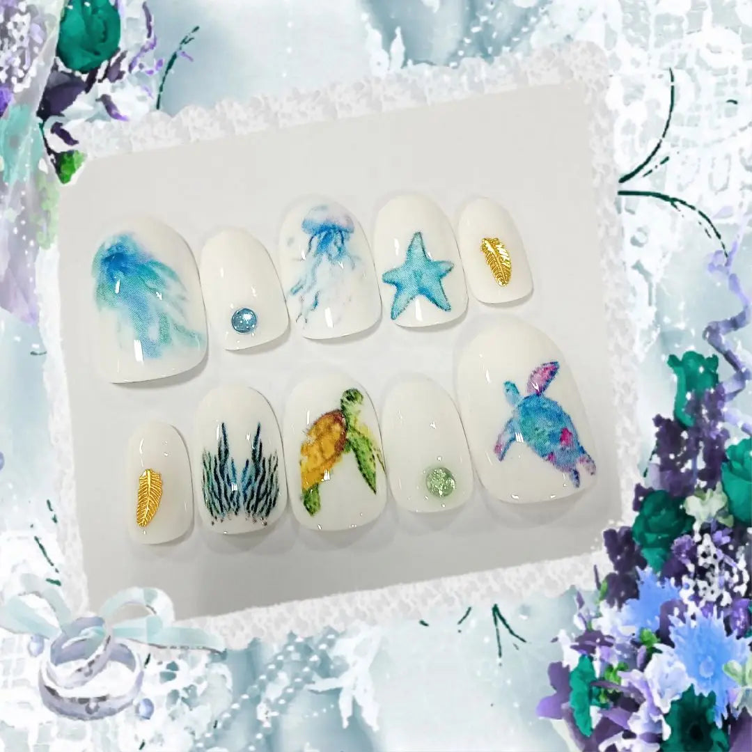 [Resale] No. 432-5 Choose from sea set nails - all sizes available at great value! Design choices