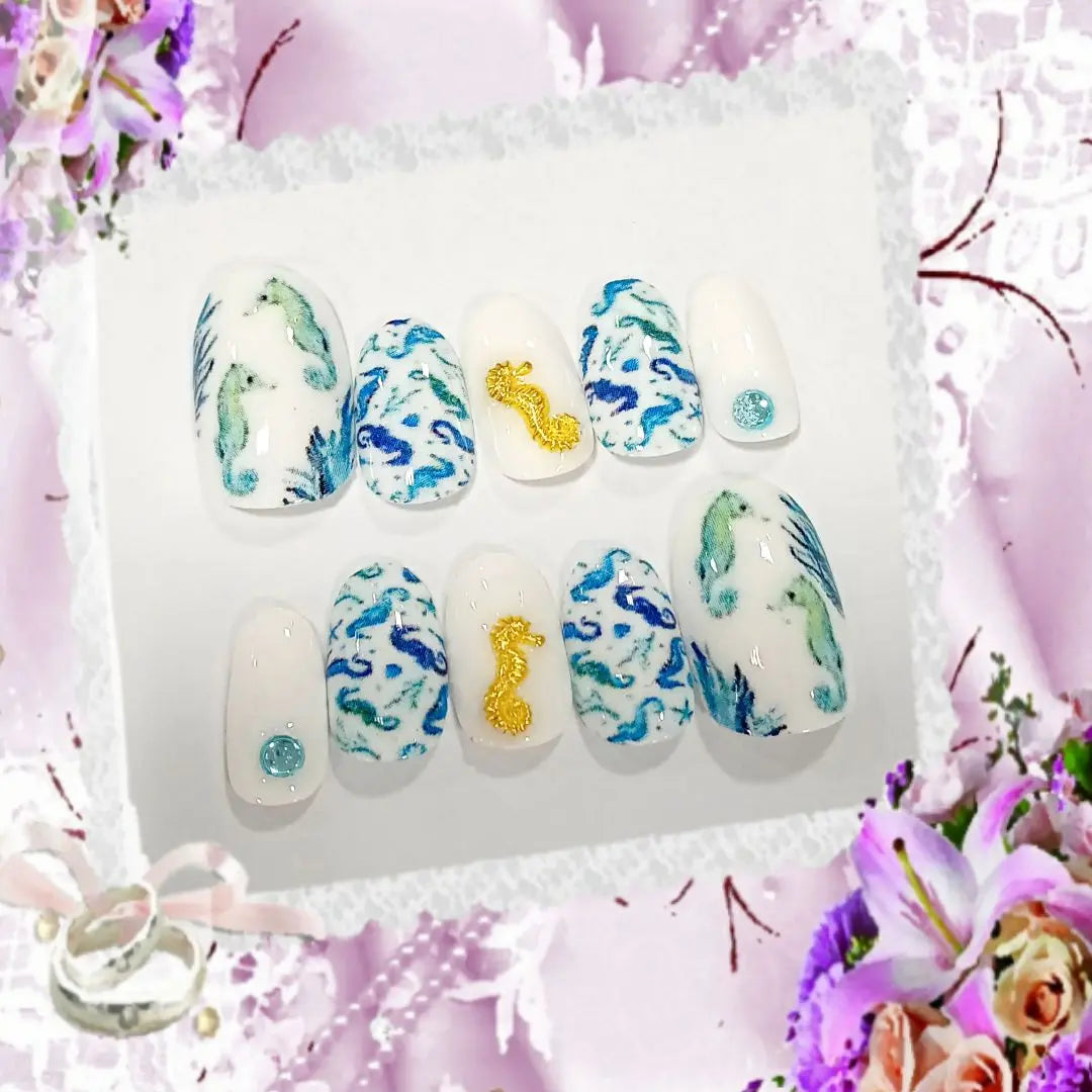 [Resale] No. 432-5 Choose from sea set nails - all sizes available at great value! Design choices