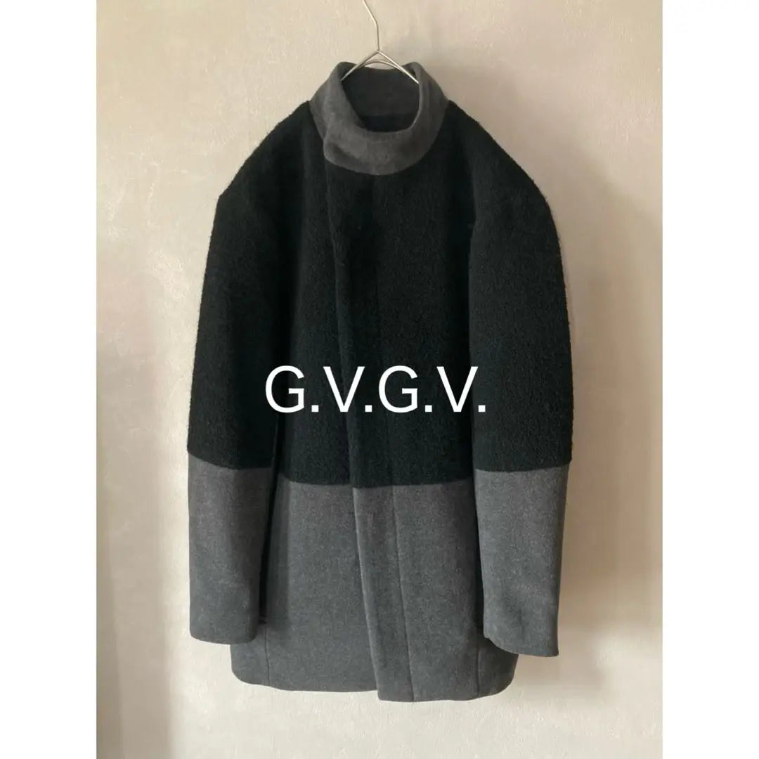 G.V.G.V. Docking bicolor stand collar coat