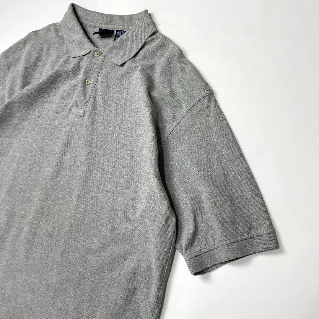 Vintage polo shirt, short sleeve, gray, HUNTCLUB, plain, simple, old clothes