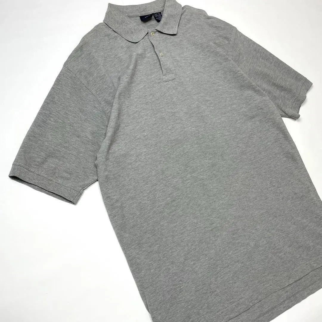 Vintage polo shirt, short sleeve, gray, HUNTCLUB, plain, simple, old clothes