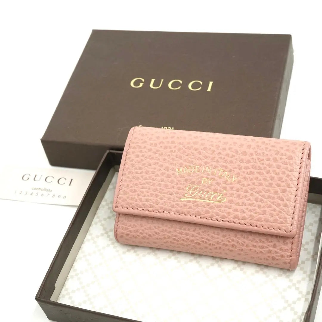 ✨ Con exhibidores y cajas sin usar ✨ Llavero GUCCI llavero 6 logo consecutivo GG | ✨未使用展示品・箱付き✨ GUCCI キーケース キーリング 6連 ロゴ GG