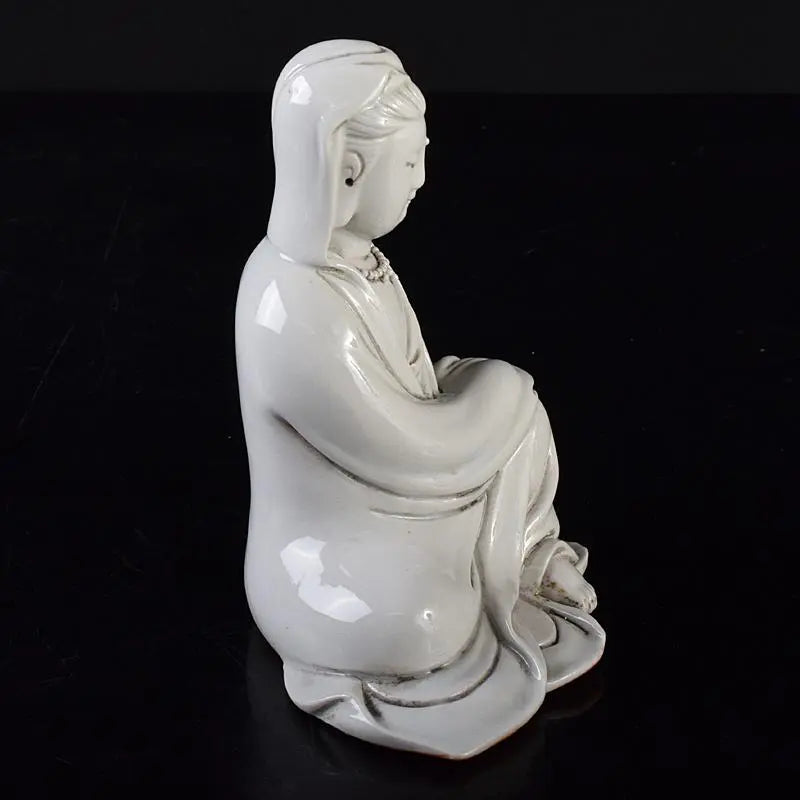 China Dehua Kiln White Porcelain Guanyin Statue Buddha Statue V R8485