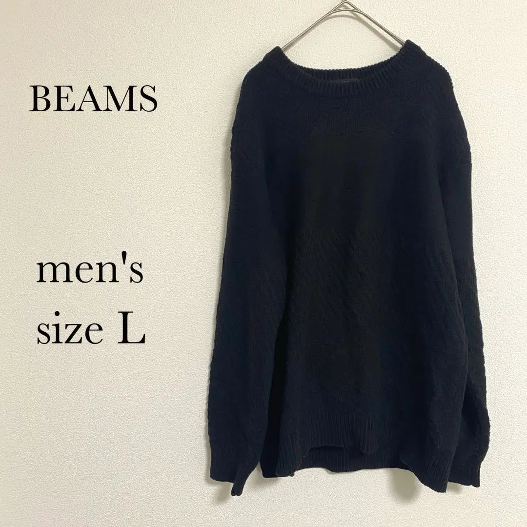 Beautiful condition ✨BEAMS Sweater Black Men's Size L