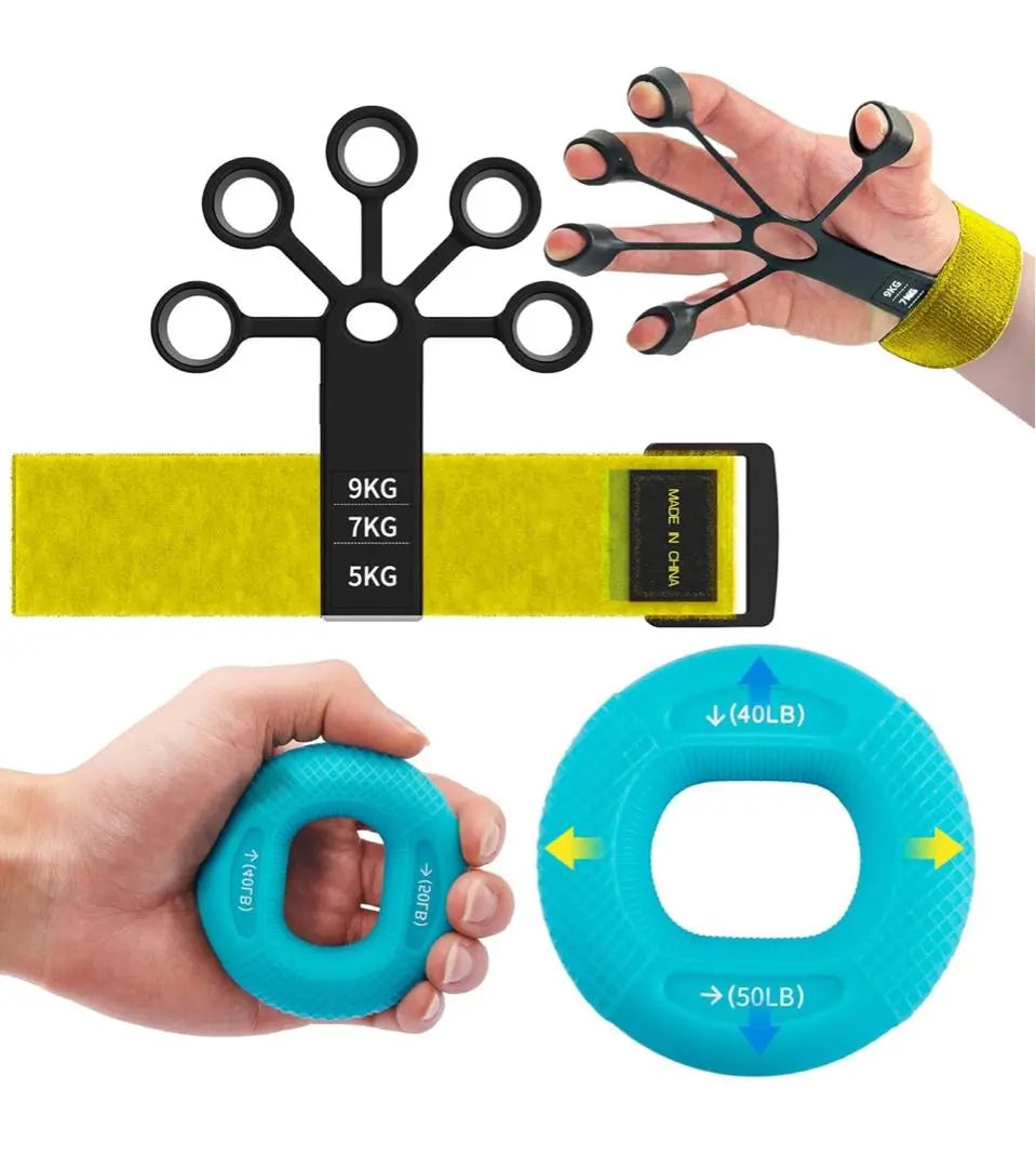 Grip strength training set multi-force adjustment improves finger strength and movement flexibility