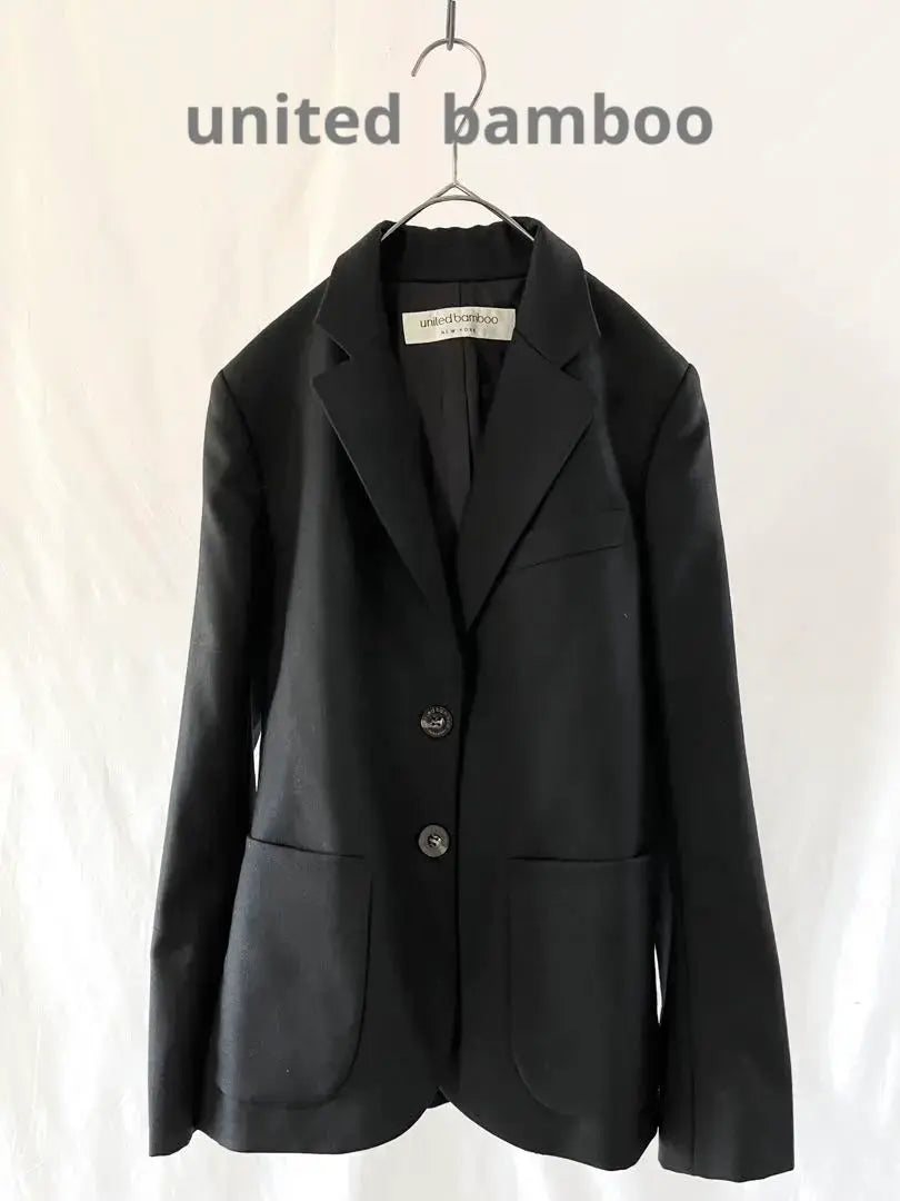 united bamboo tailored jacket black