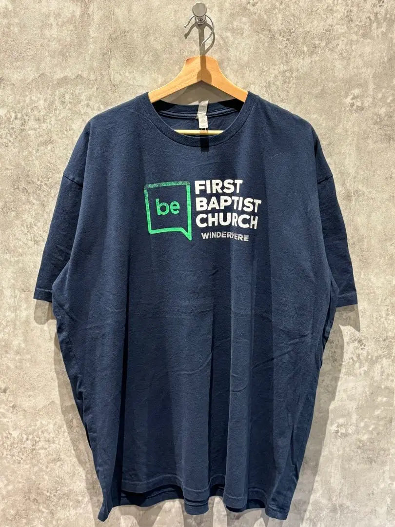 [Free Shipping] USA used clothes FARST BAPTIST CHURCH T -shirt