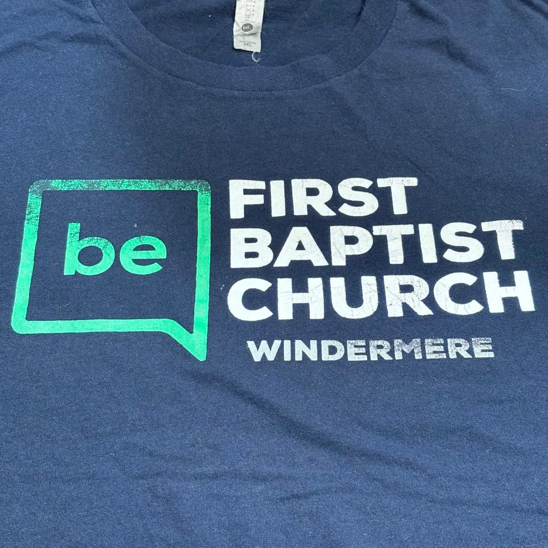 [Free Shipping] USA used clothes FARST BAPTIST CHURCH T -shirt