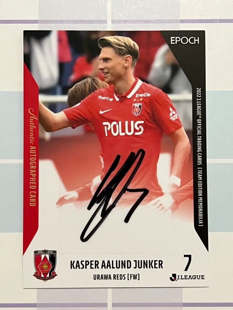 2022 J League Urawa Reds Autographed Card Casper Junker