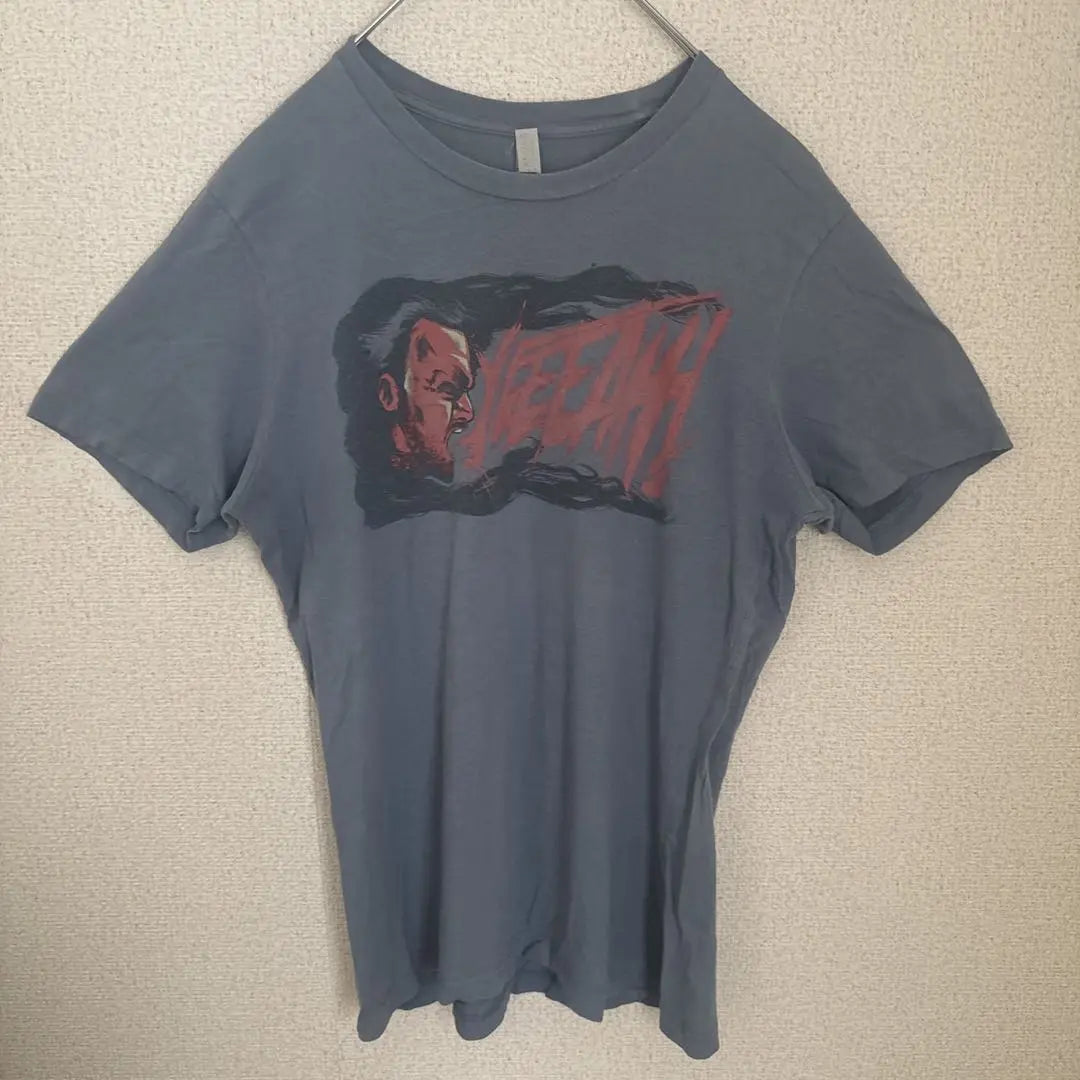 CANVAS Grey Big Print T-shirt Size M Old-wear