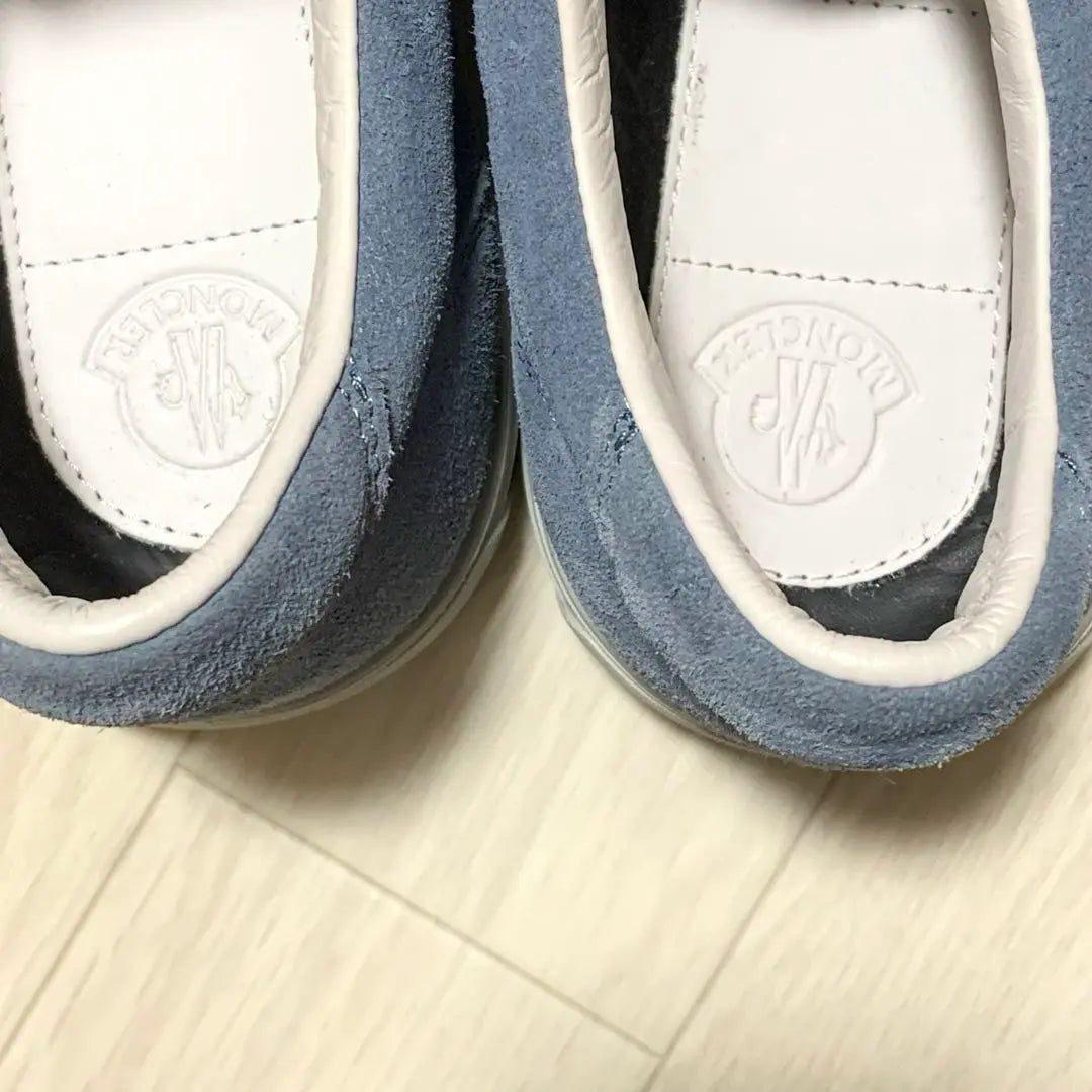 Zapatillas Moncler Hombre 42 Swede Azul como nuevas | 新品同様 モンクレール メンズ スニーカー 42 スウェード ブルー