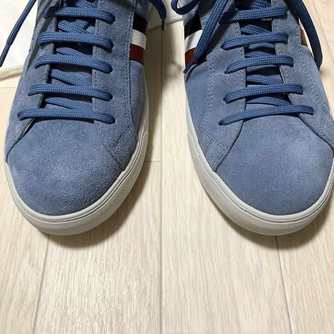 Zapatillas Moncler Hombre 42 Swede Azul como nuevas | 新品同様 モンクレール メンズ スニーカー 42 スウェード ブルー