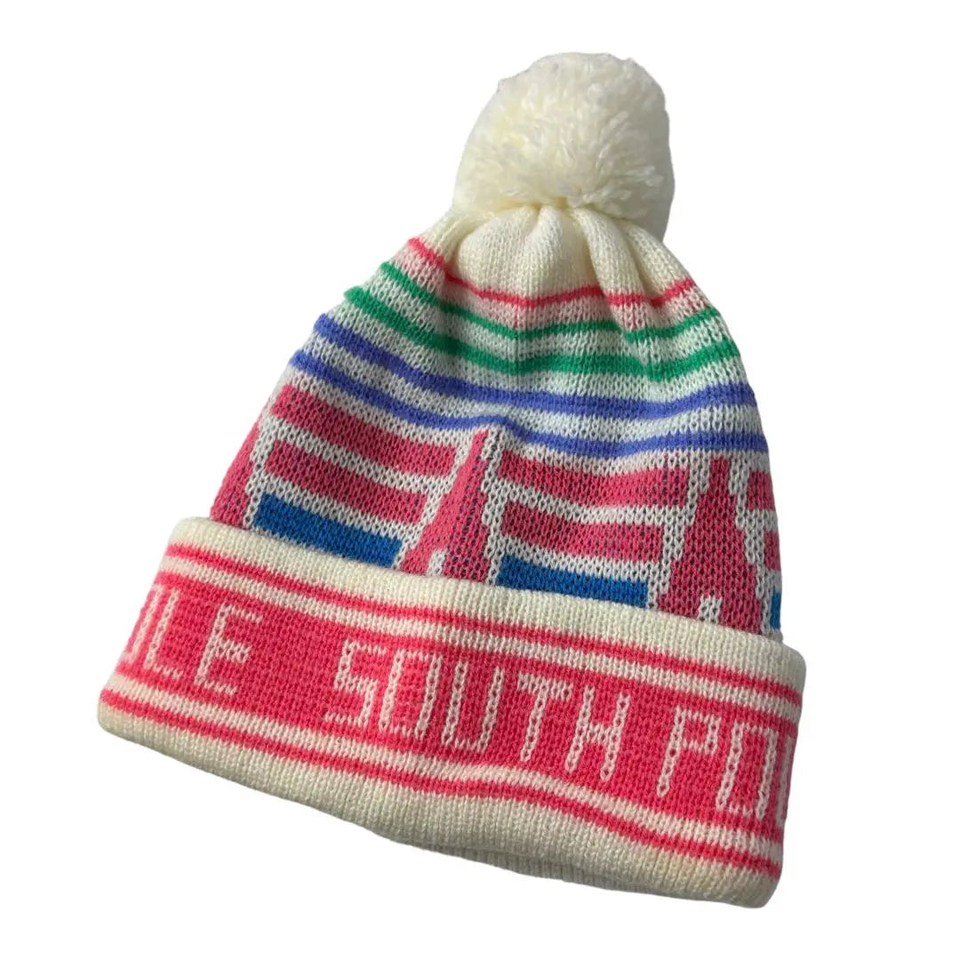 Gorro de punto Bonbon vintage de los años 90 colorido [SOUTH POLE]