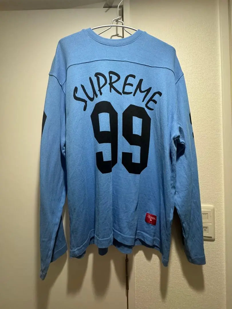 Supreme 99 Long Sleeve Cut and Sew M Light Blue