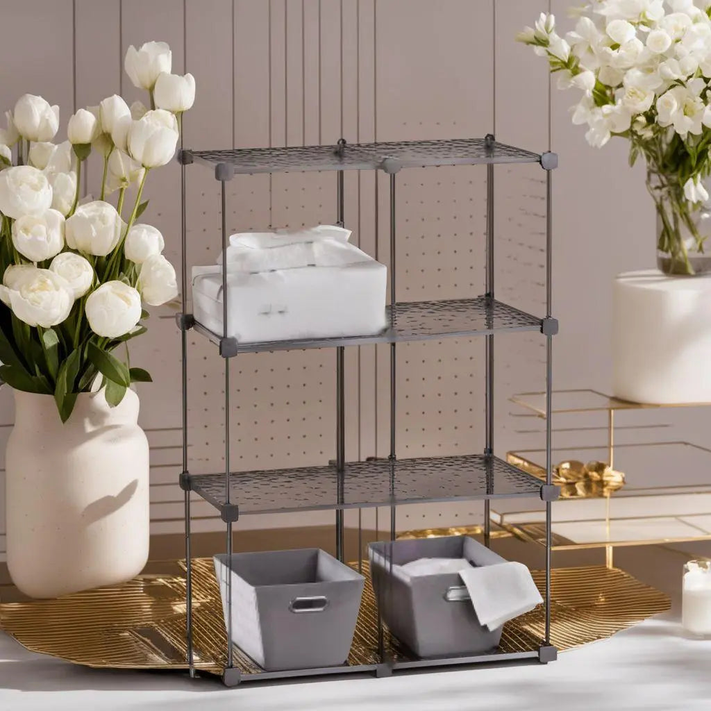 ★Connected type wire storage cube storage shelf rack