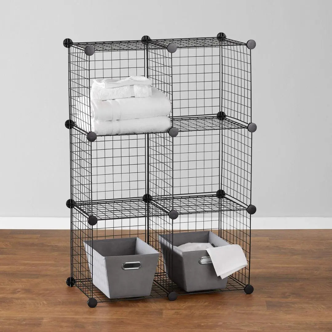 ★Connected type wire storage cube storage shelf rack