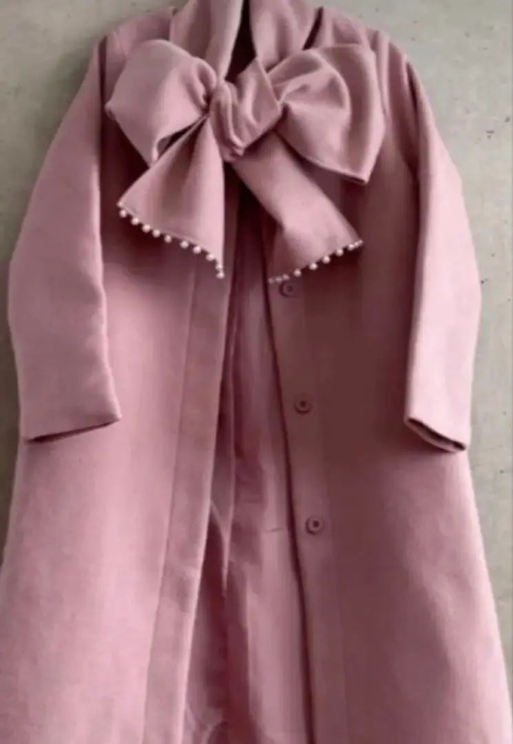 ★For exclusive★ ★Large ribbon *Pink coat *LL size