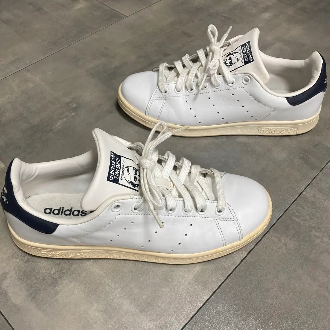 adidas Stan Smith sneakers, white, 26.5cm, navy blue