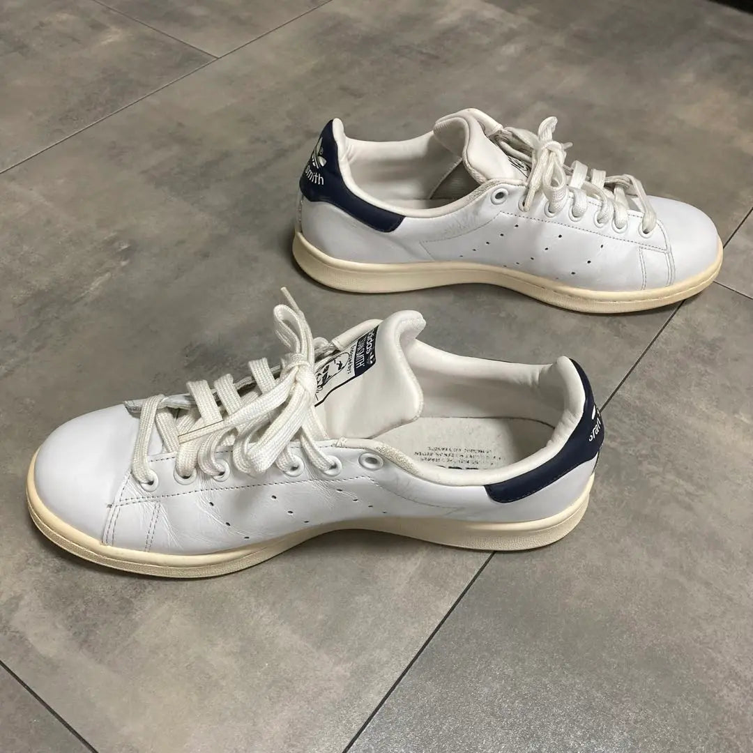 adidas Stan Smith sneakers, white, 26.5cm, navy blue