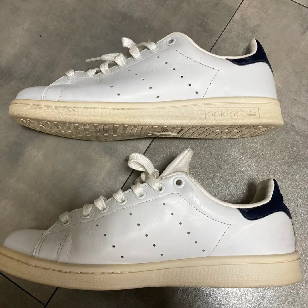 adidas Stan Smith sneakers, white, 26.5cm, navy blue