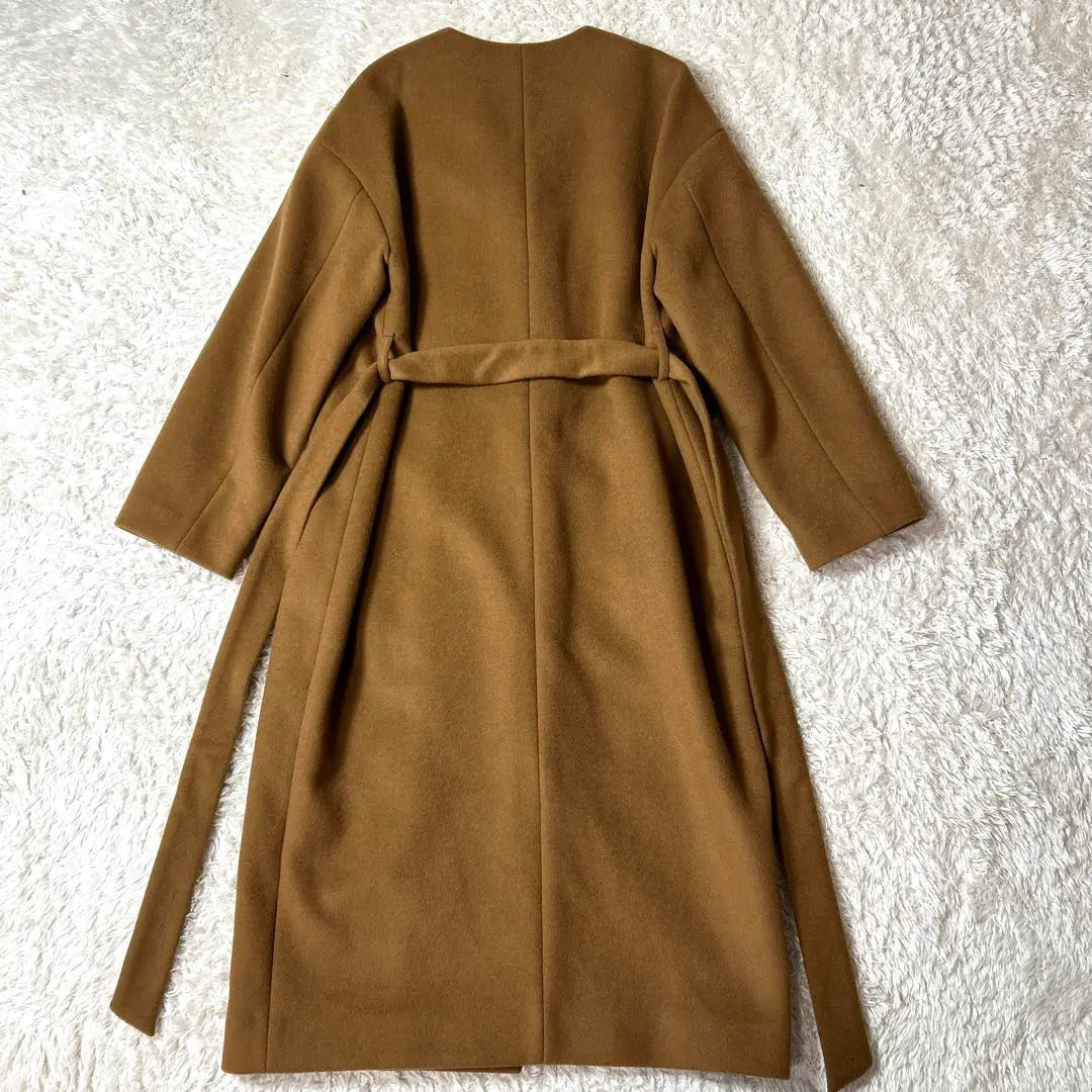 [Extremely beautiful] Allureville no collar long coat Belted M