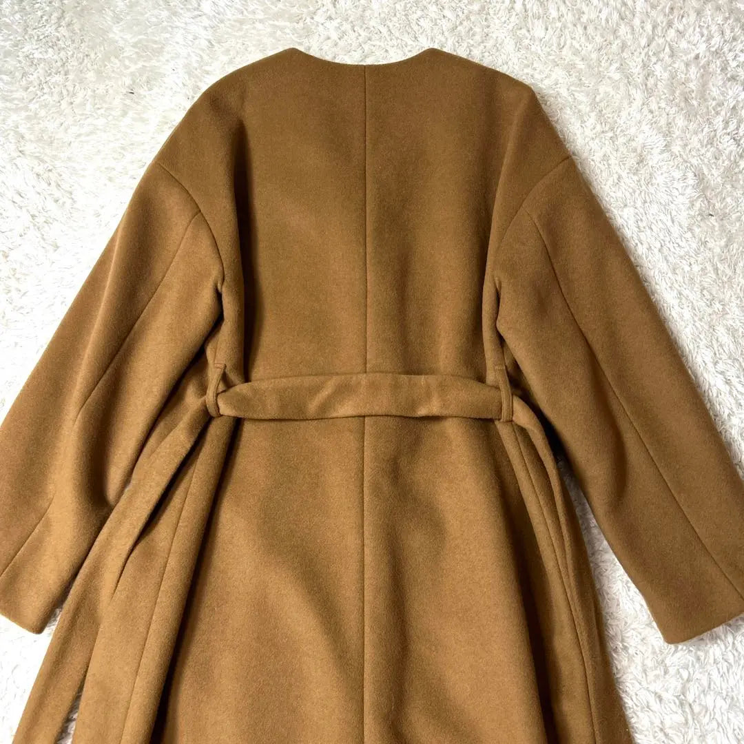 [Extremely beautiful] Allureville no collar long coat Belted M