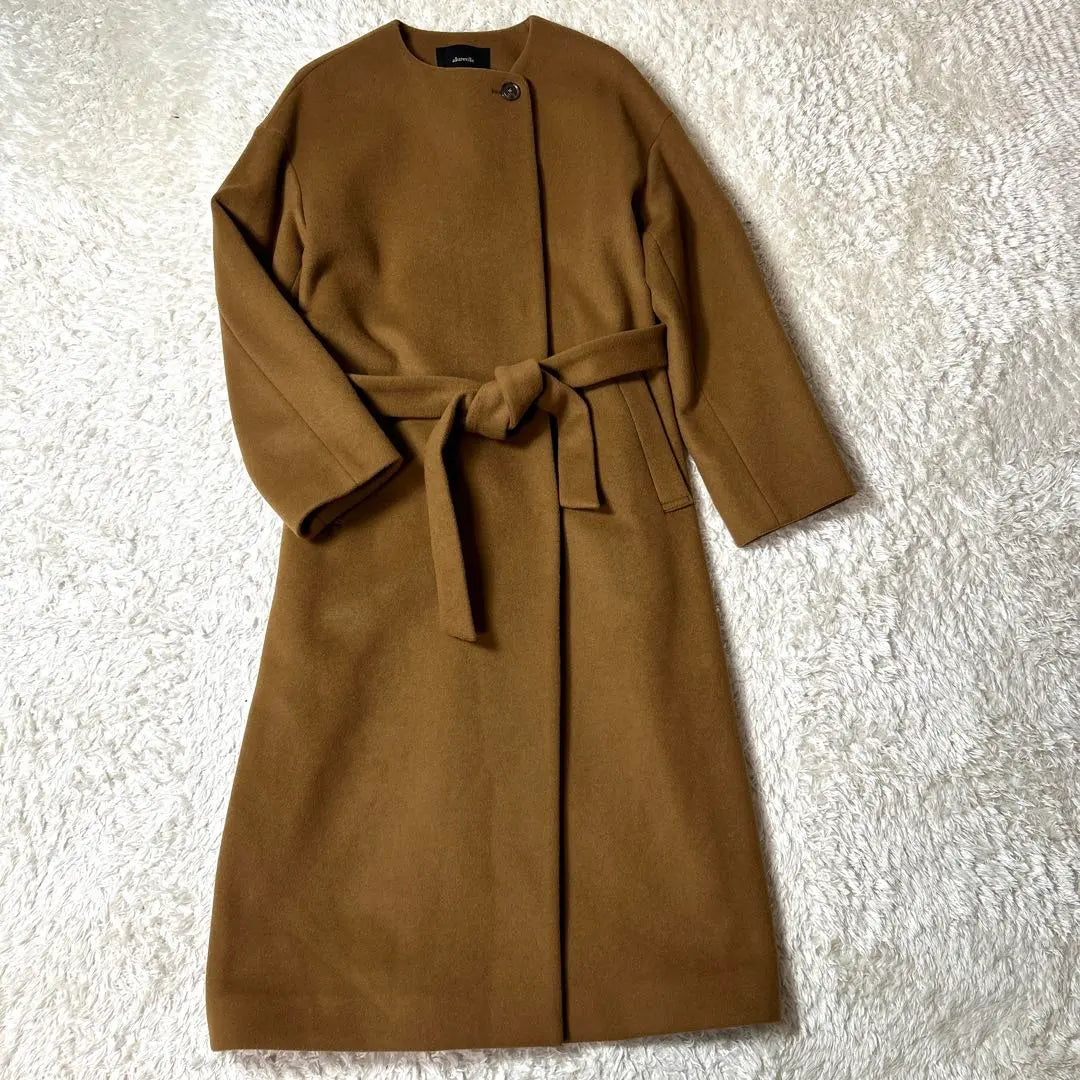 [Extremely beautiful] Allureville no collar long coat Belted M