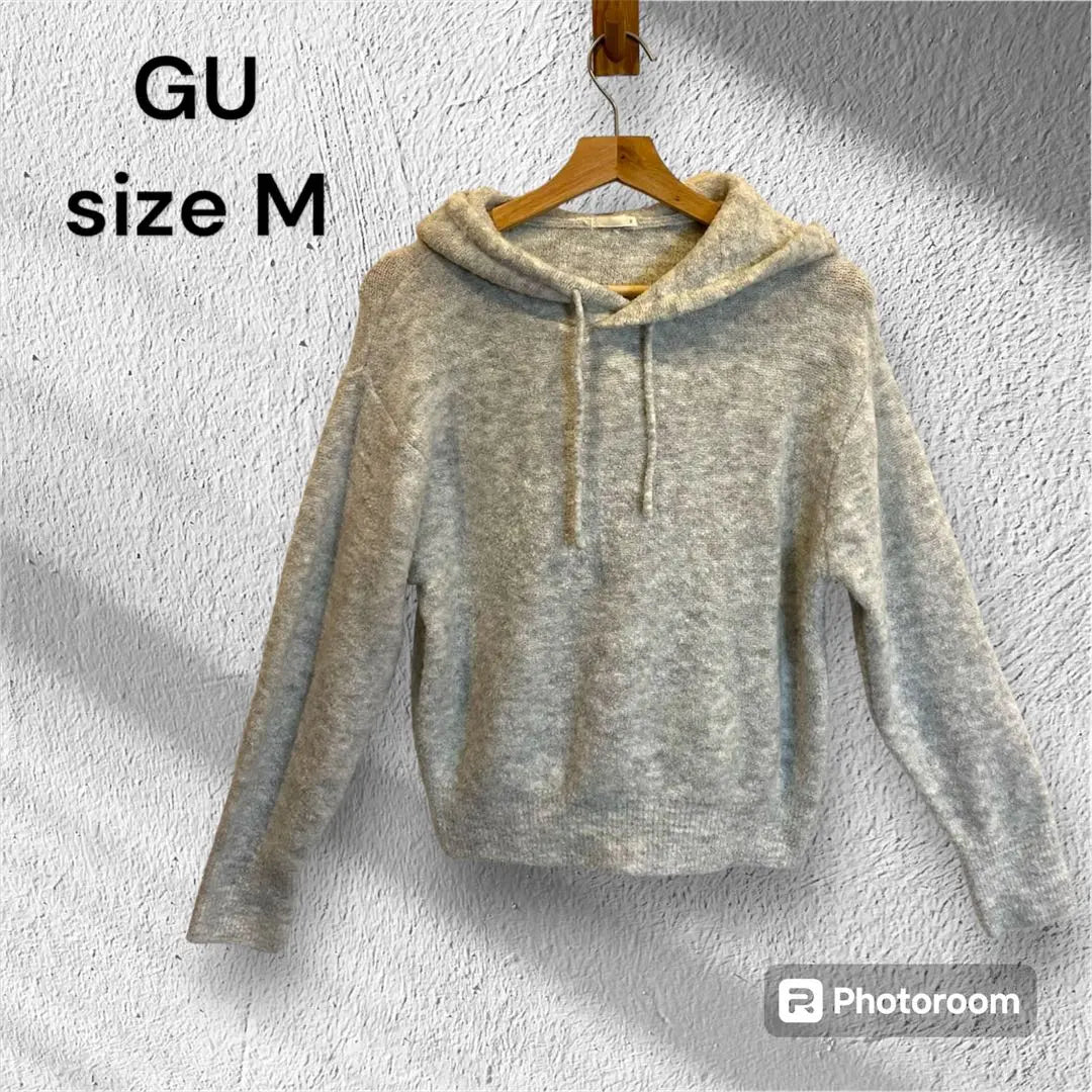 GU [GU] Book Refudy Sweater Parker Knit Size M | ジーユー　【GU】ブークレフーディセーター　パーカーニット　サイズM