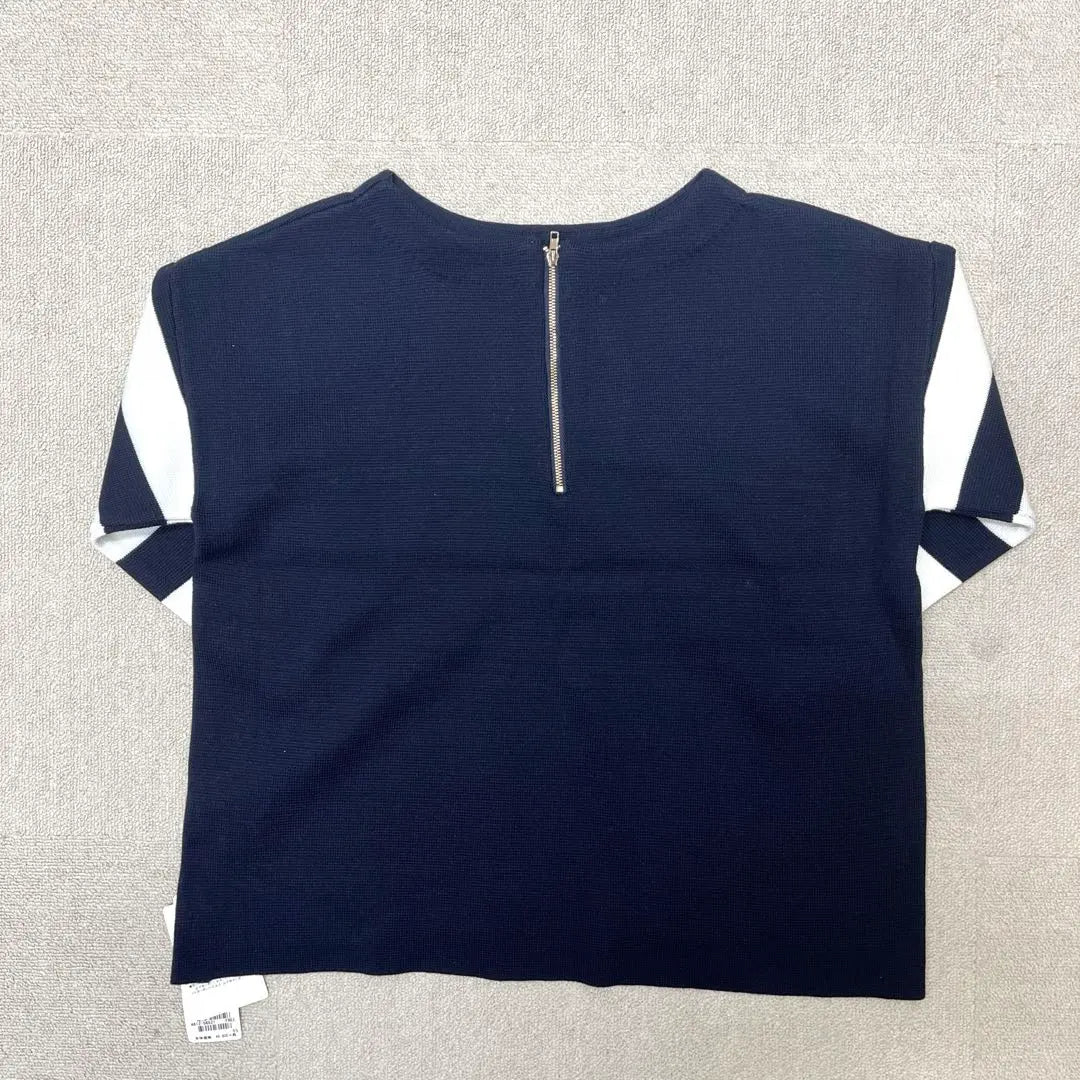 ★New★ ecruefil knit long sleeve striped women's navy