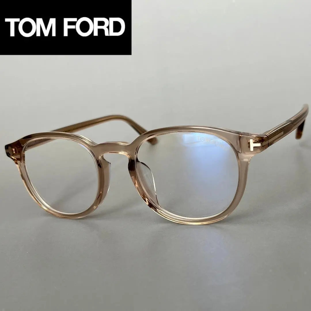 Gafas Tom Ford Asian Fit Hombre Mujer Boston Marrón | メガネ トムフォード アジアンフィット メンズ レディース ボストン ブラウン