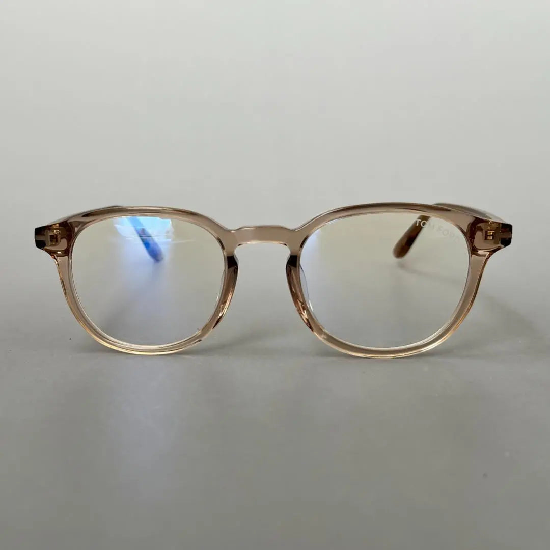 Gafas Tom Ford Asian Fit Hombre Mujer Boston Marrón | メガネ トムフォード アジアンフィット メンズ レディース ボストン ブラウン