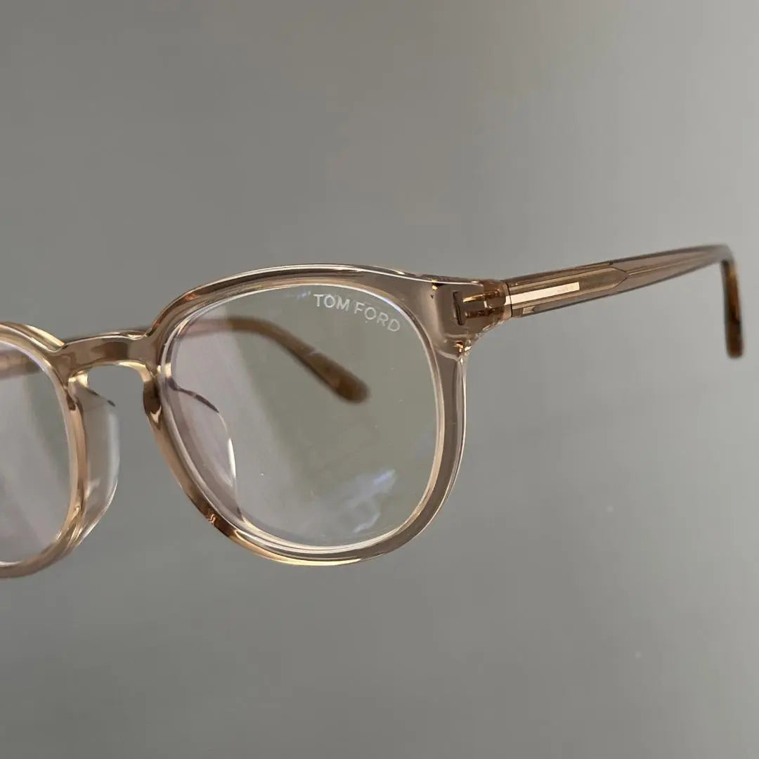 Gafas Tom Ford Asian Fit Hombre Mujer Boston Marrón | メガネ トムフォード アジアンフィット メンズ レディース ボストン ブラウン