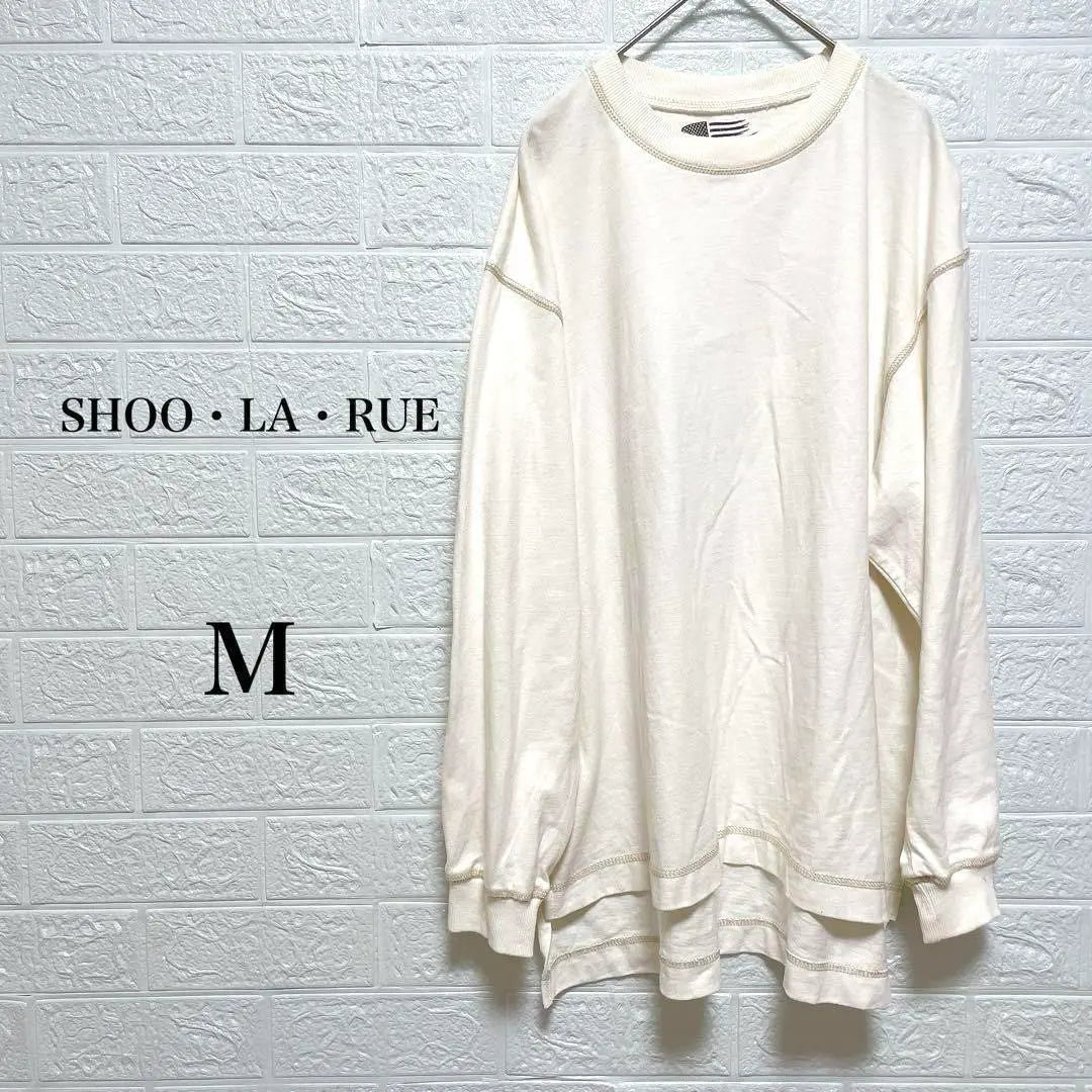 [Schraloo] Camiseta cortada y cosida marfil Simple lisa M señoras | 【シューラルー】Tシャツ カットソー アイボリー シンプル 無地 M レディース