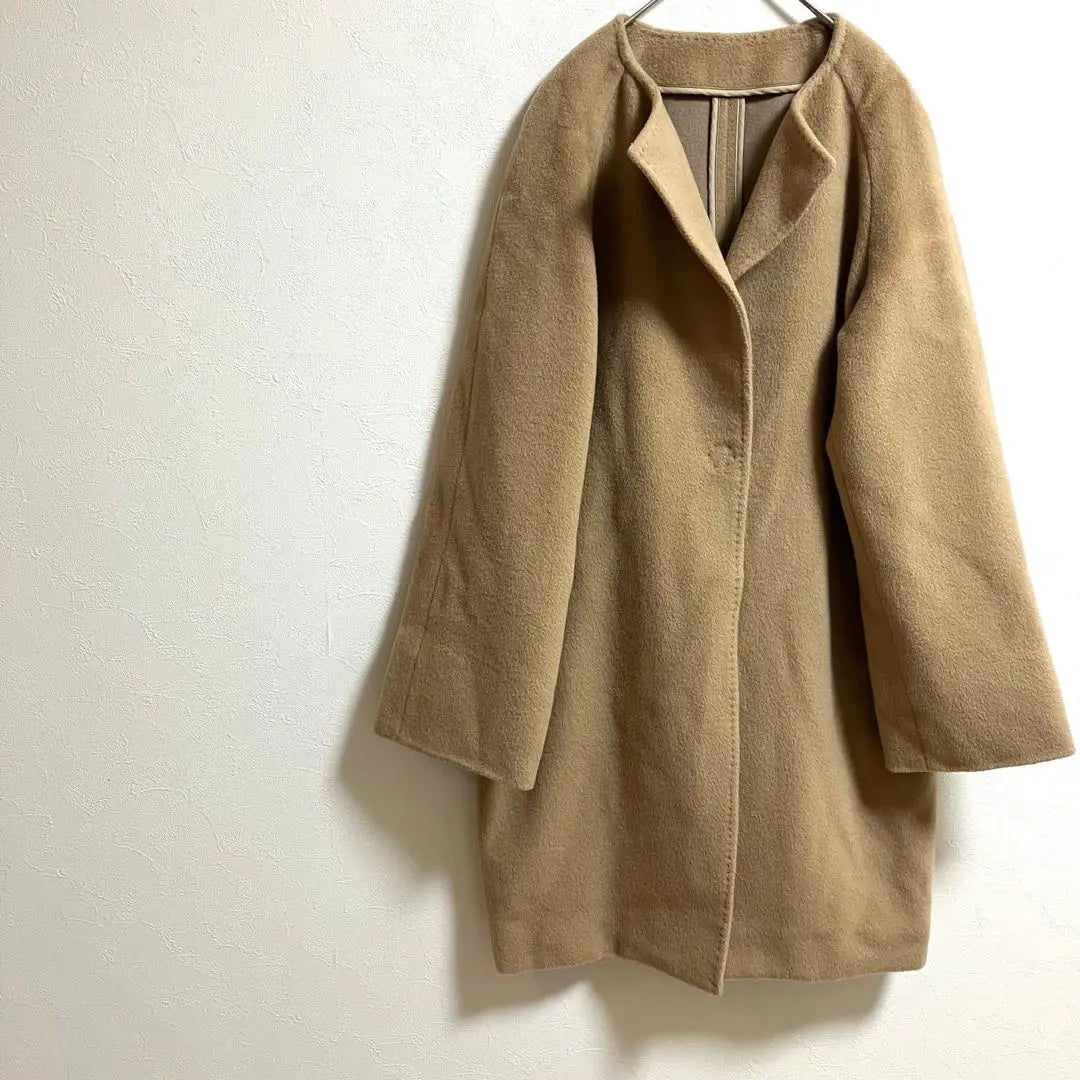 C1566 EFFE BEAMS 36 (S) Wool coat Brown No color 100