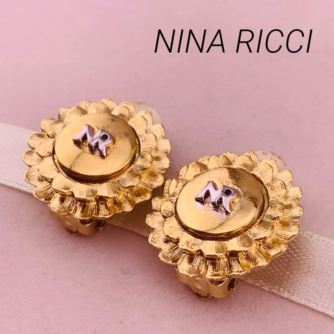 Nina Ricci Vintage Earrings Flower Earrings