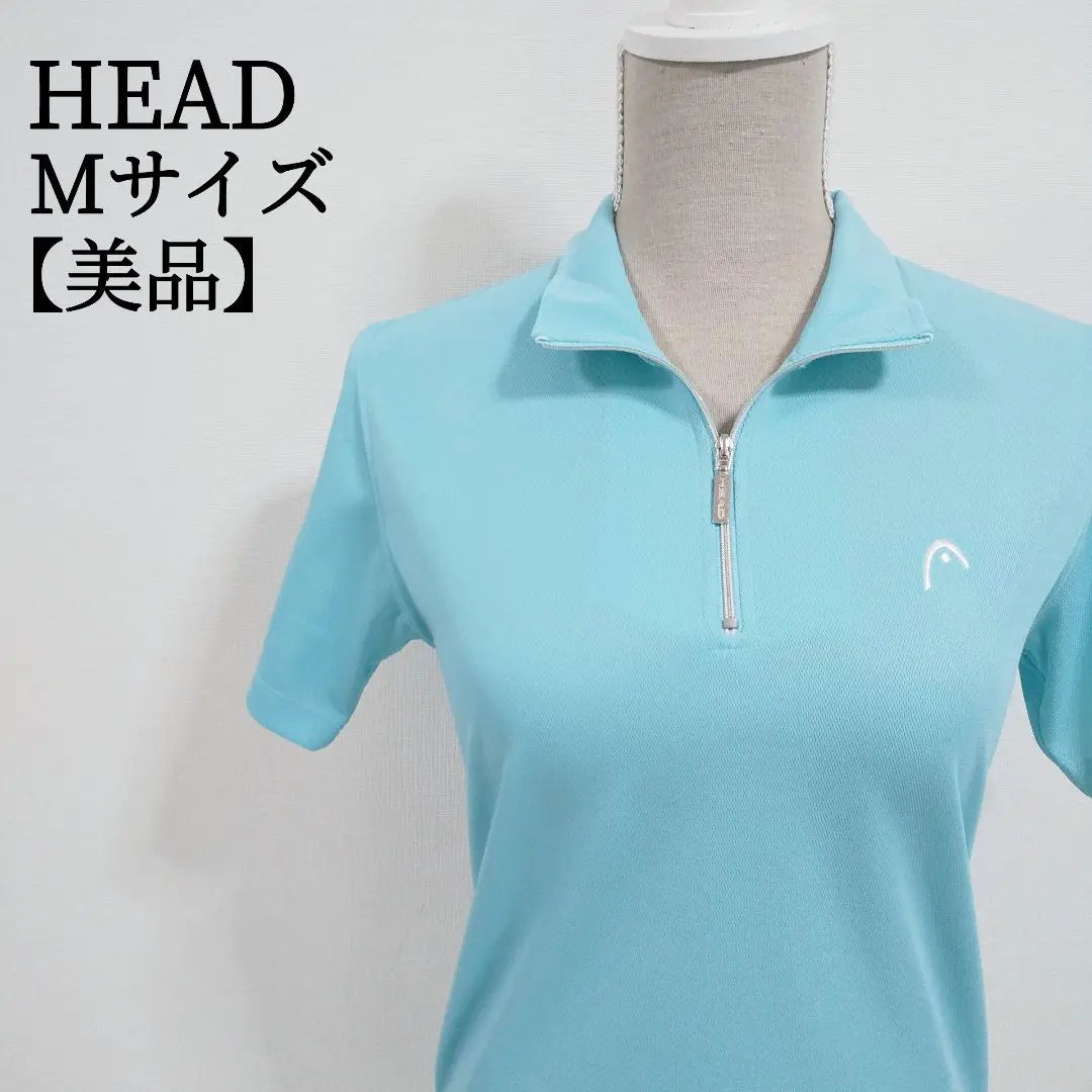 [Good condition] Head, short sleeve, half zip, polo shirt, tennis wear, simple M