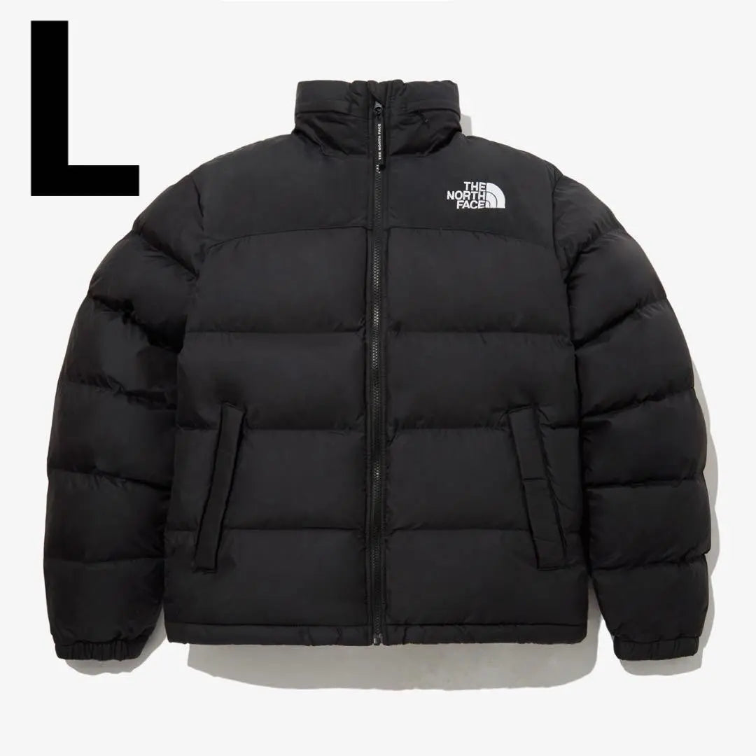 L North Face Mat Black Glossy Black Nupus Down Jacket Nuptse