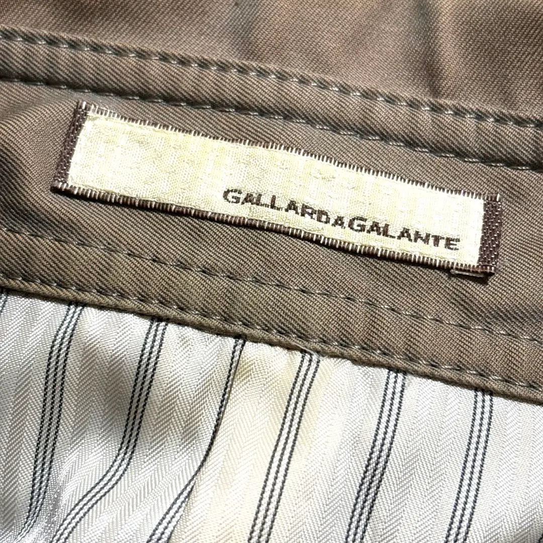 [Good condition] Garjardagalante trench coat double cotton khaki F