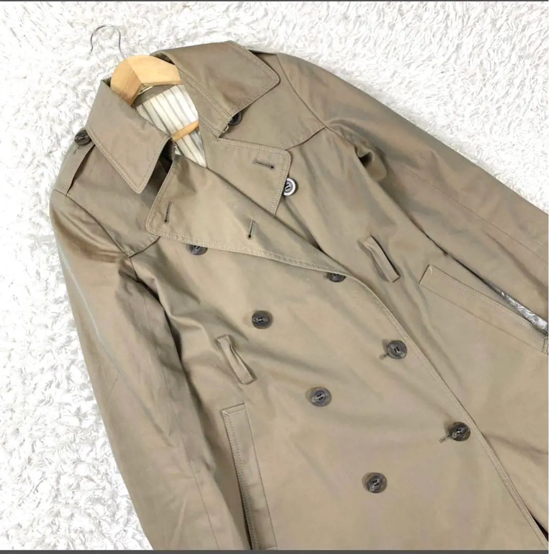 [Good condition] Garjardagalante trench coat double cotton khaki F