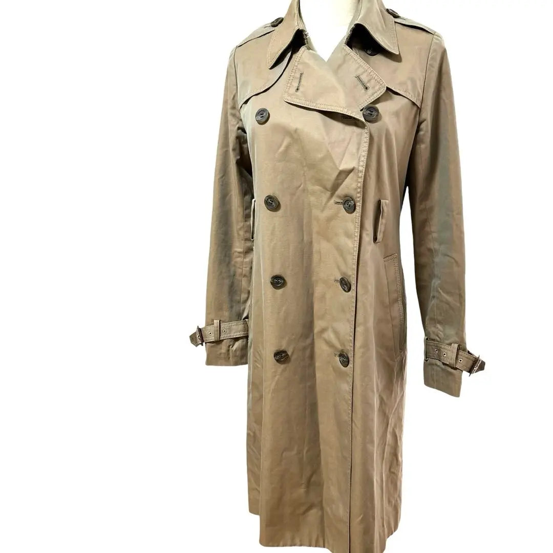 [Good condition] Garjardagalante trench coat double cotton khaki F