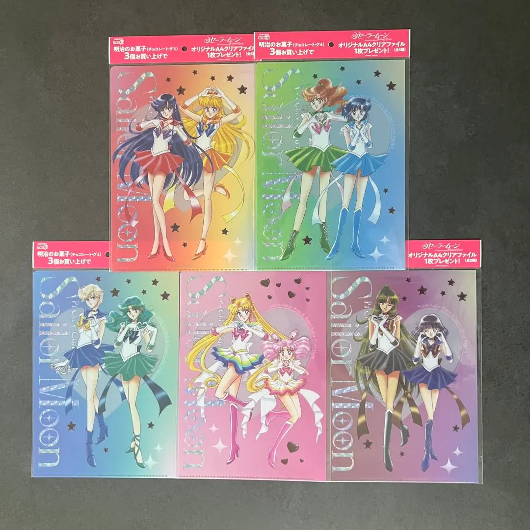 Meiji x Sailor Moon A4 clear file