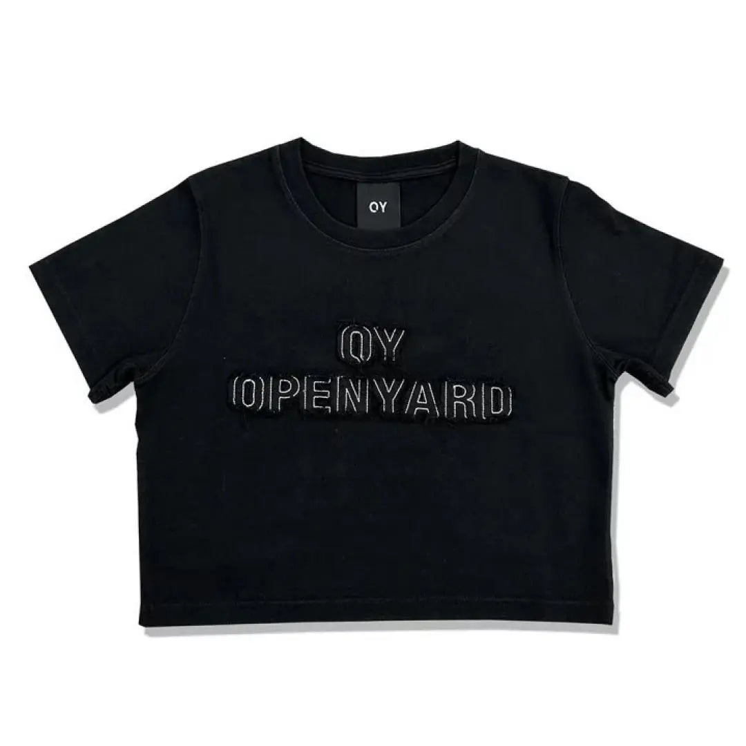 OY Cutting Patch Cropped Tee