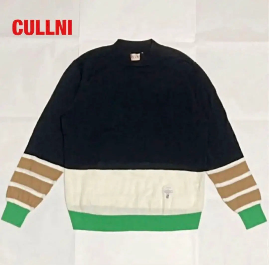 [Popular] CULLNI Thin Knit Multicolor Border Unisex