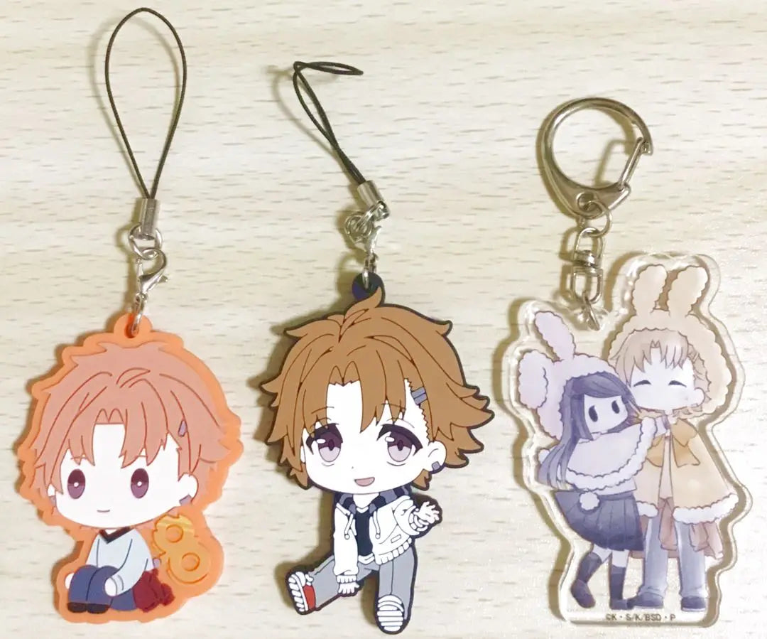 Tanizaki Junichiro bulk sale rubber strap acrylic keychain gacha gacha